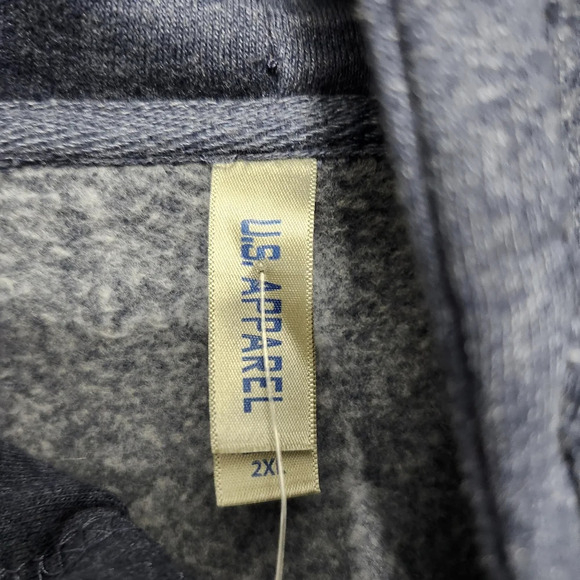 U.S apparel men's full zipper hoodie size 2XL gray Pensacola beach flori… - Picture 4 of 6